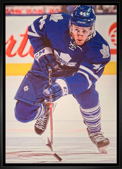 Morgan Rielly Toronto Maple Leafs Framed 20" x 29" Canvas 22.5" x 31.5"